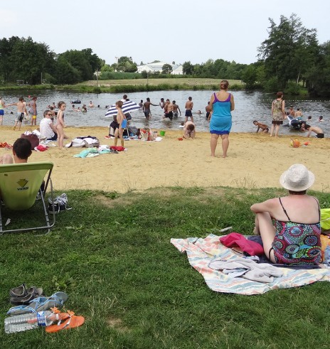 la plage sur la Seiche